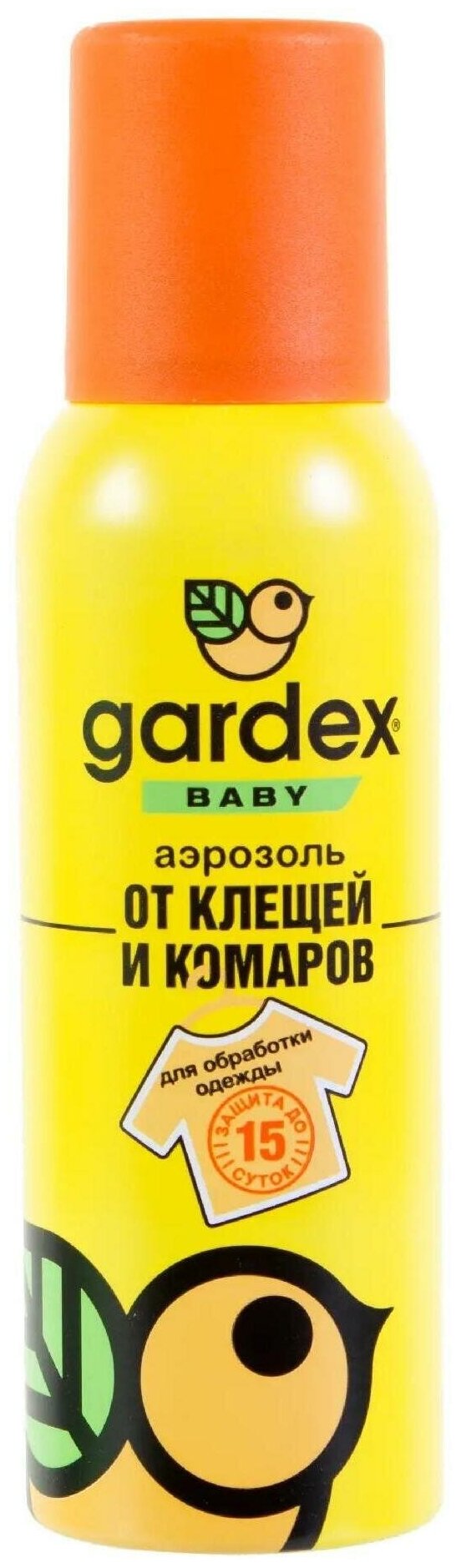 Аэрозоль от клещей и комаров Gardex Baby на одежду 100 мл - фотография № 3