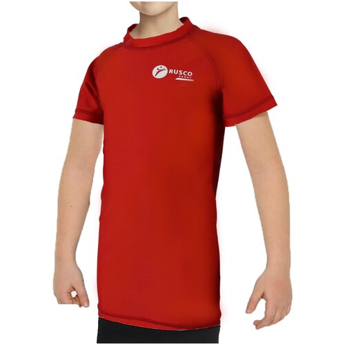 Рашгард Rusco Sport RED Короткий рукав, детский (10 лет)