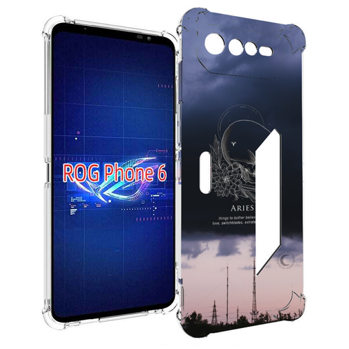 Чехол MyPads знак-зодиака-овен-4 для Asus ROG Phone 6 задняя-панель-накладка-бампер
