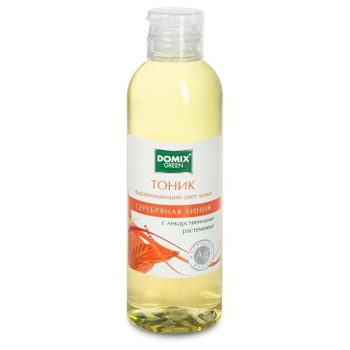 Domix Green Professional Тоник для лица Domix для выравнивания цвета кожи лица с наносеребром, 200 мл