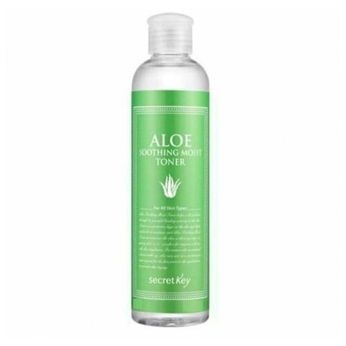 Secret Key Натуральный увлажняющий тонер для лица с 98% экстрактом алоэ вера Aloe Soothing Moist Toner 248мл