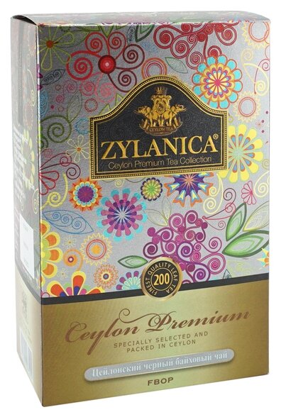 Чай черный ZYLANICA / Зеланика Ceylon Premium Collection FBOP 200 гр. средний лист - фотография № 2