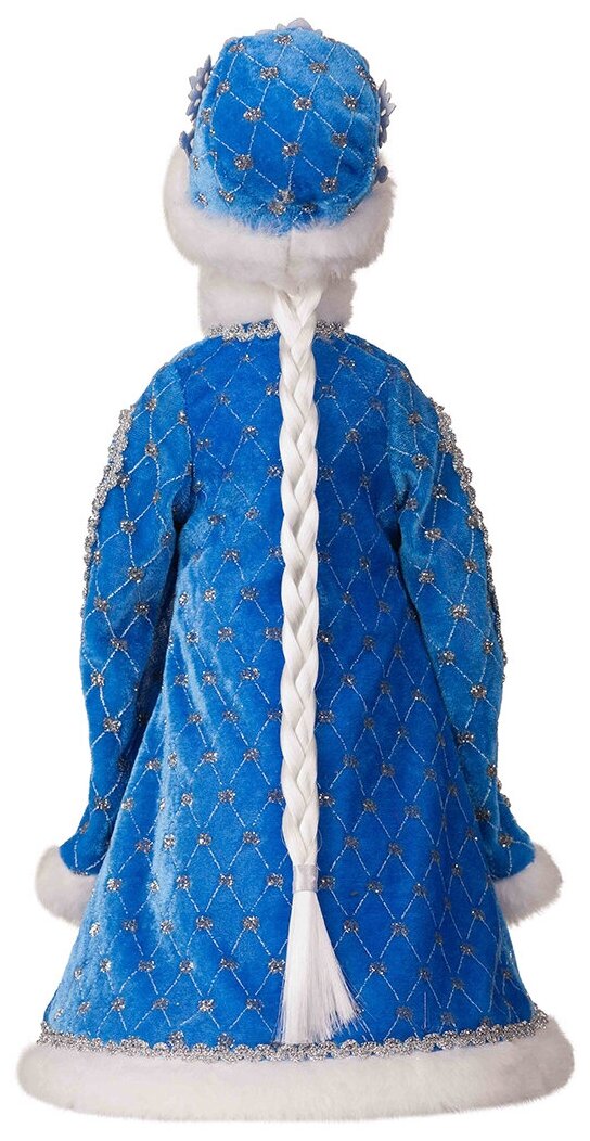 Фигура декоративная Снегурочка Царская 44 см синий/голубой Без бренда - фото №2