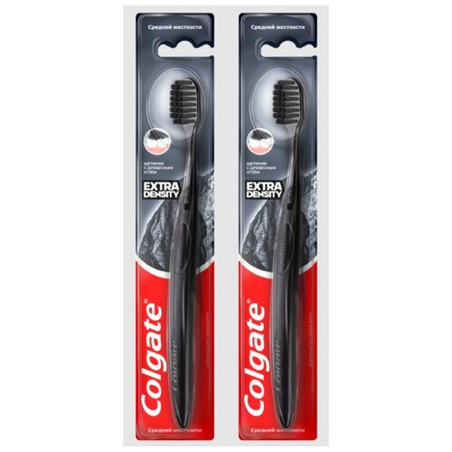 Colgate Зубная щетка Extra Density средняя,2 шт