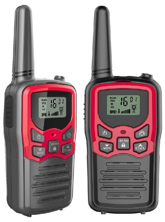Комплект радиостанций MDI Mini чёрный/красный .