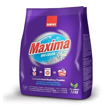 Порошок стиральный 90 стирок Sano maxima bio 600074 - фото №5