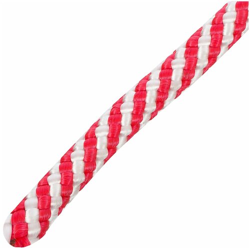 Шнур спирального плетения Standers 8 мм, 20 м, полипропилен, цвет белый/красный