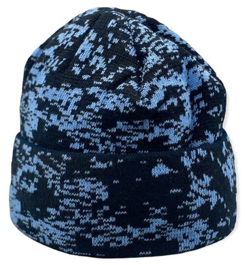 Шапка бини Военный коллекционер, размер Универсальный, черный, синий