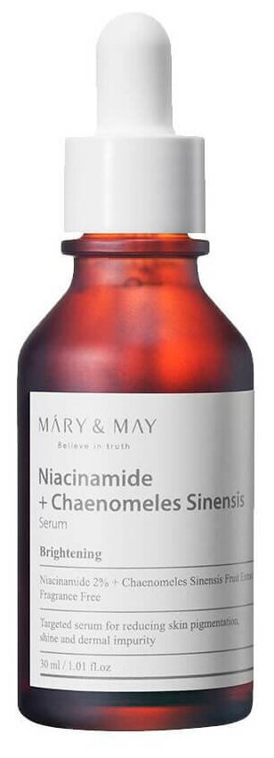 Осветляющая сыворотка с экстрактом айвы Mary&May Niacinamide + Chaenomeles Sinensis Serum 30 мл