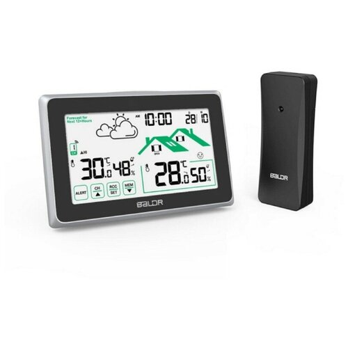 BALDR B0340ST2H2R-V8 Беспроводная Метеостанция с индикатором открытиязакрытия окна черный 265000₽