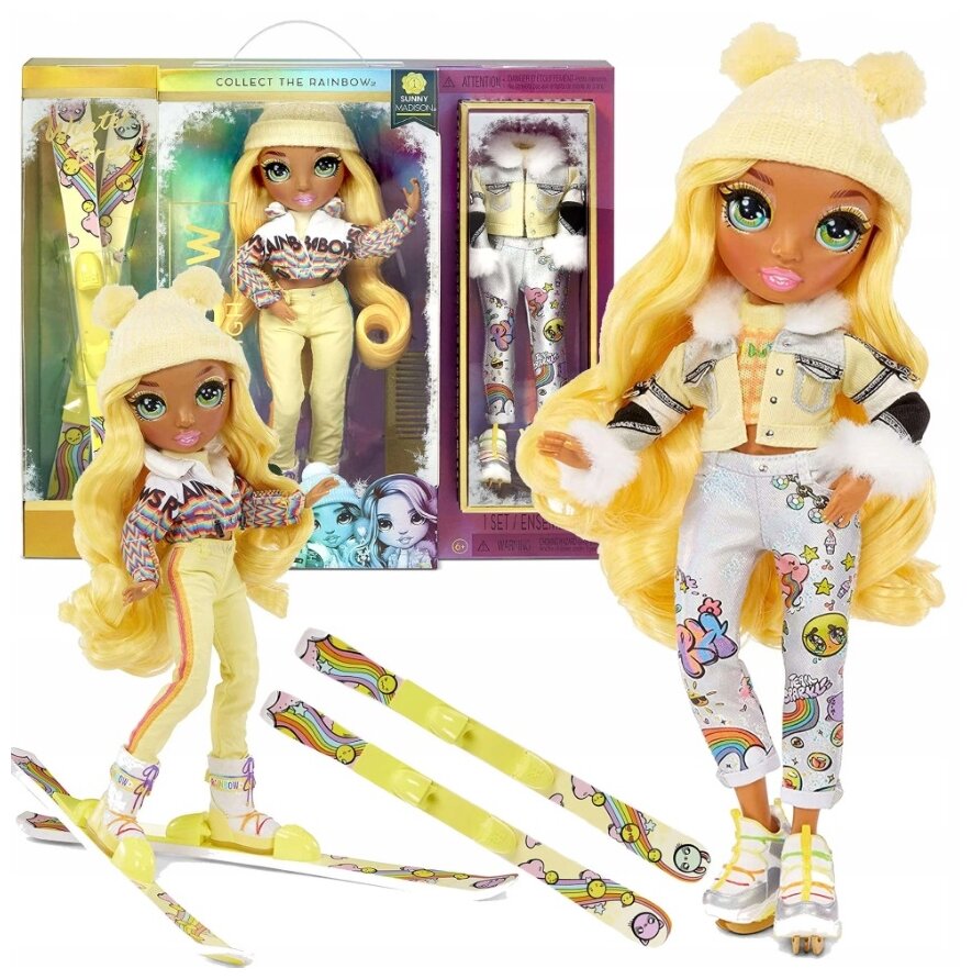 Кукла Rainbow High Winter Break Fashion Doll- Sunny Madison (Yellow)