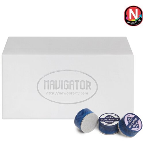 Наклейка для кия Navigator Blue Impact Pro ø13мм Soft 1шт.