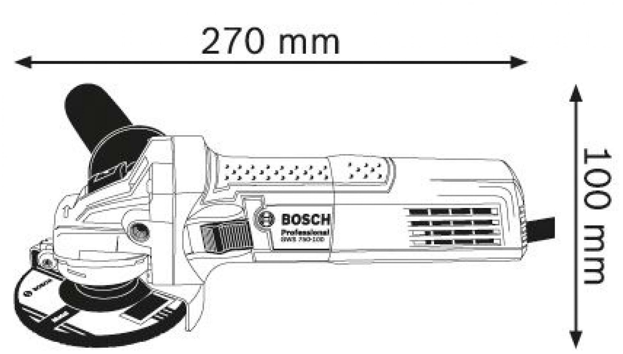 Углошлифовальная машина Bosch GWS 750-125 125 мм 06013940R3 - фото №6