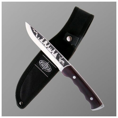 Нож охотничий Алтай сталь - 65х13, рукоять - дерево, 24 см, Витязь тычковый нож шмель сталь 65х13 g10