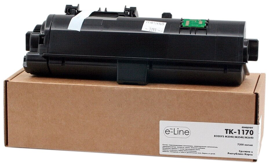 Тонер-картридж e-Line TK-1170 для Kyocera ECOSYS M2040 (Чёрный, 7200 стр.)
