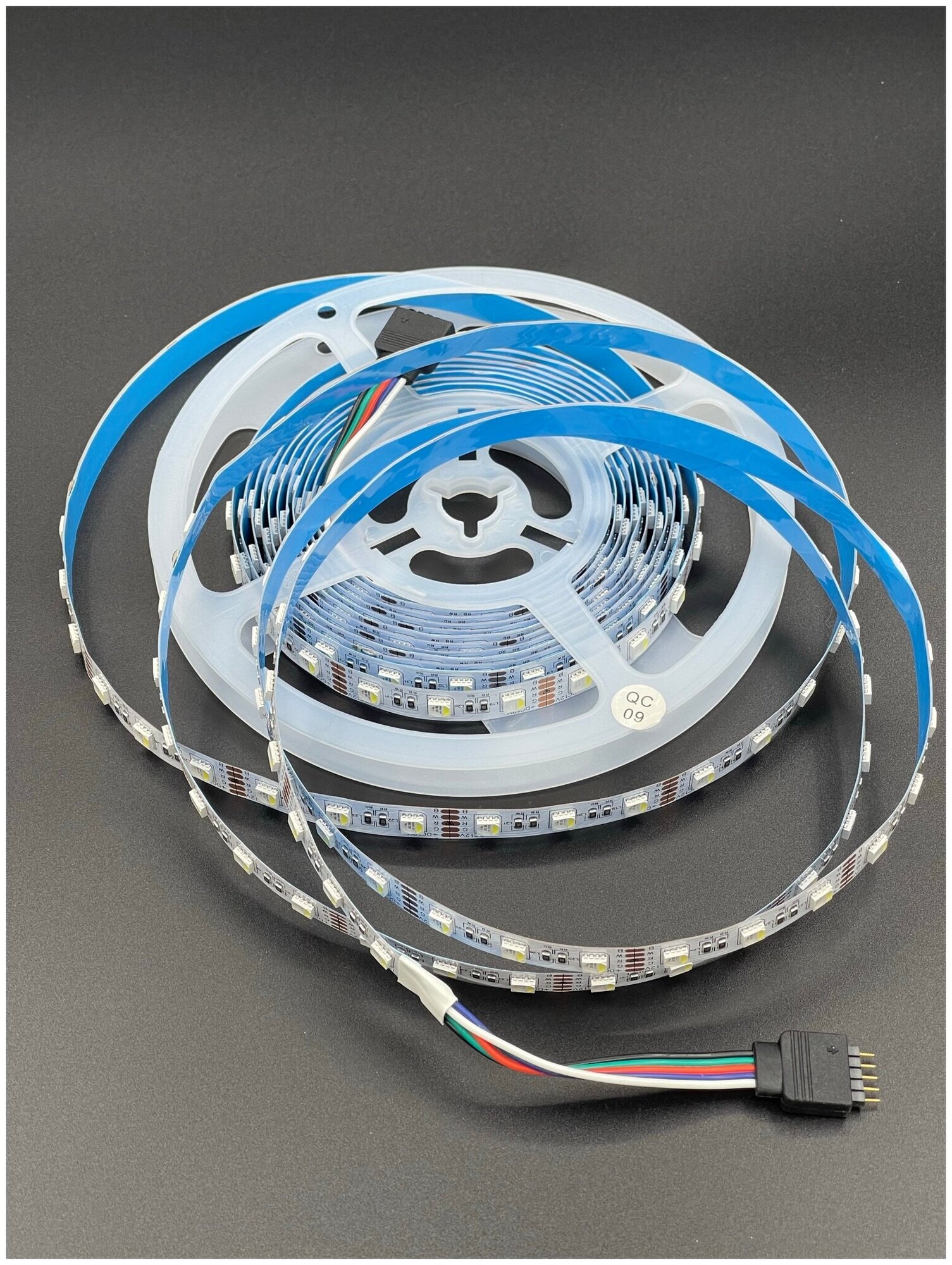 Комплект светодиодной ленты 5 метров 14W, 12V RGB+White - Мультицве+ Белый с контроллером (с функцией аудиоконтроллера) - фотография № 14