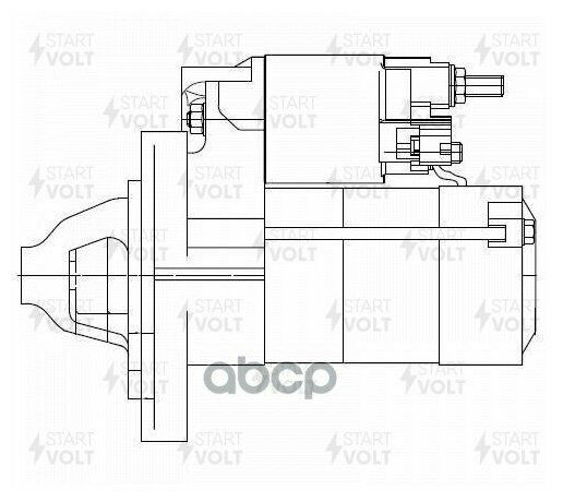 Стартер для автомобилей Toyota Vitz (99-)/FunCargo (99-)/Platz (00-)/Yaris (99-) 1.3i/1.5i 1кВт StartVolt - фото №12