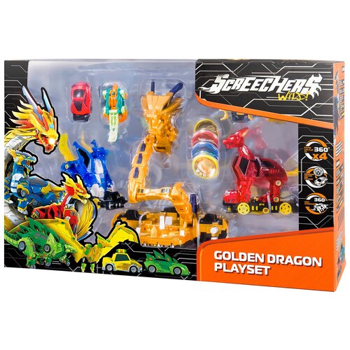 Дикие Скричеры. Игровой набор Голден Дрэгон 3-в-1. ТМ Screechers Wild