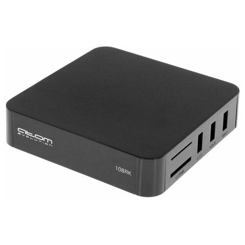 Приставка Смарт ТВ ATOM-108RK 1 ГБ ОЗУ 8 ГБ Android Full HD Wi-Fi HDMI чёрная 494500₽