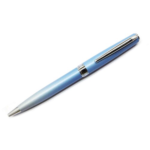 Ручка шариковая Pierre Cardin TENDRESSE, цвет - серебряный и голубой PC2102BP