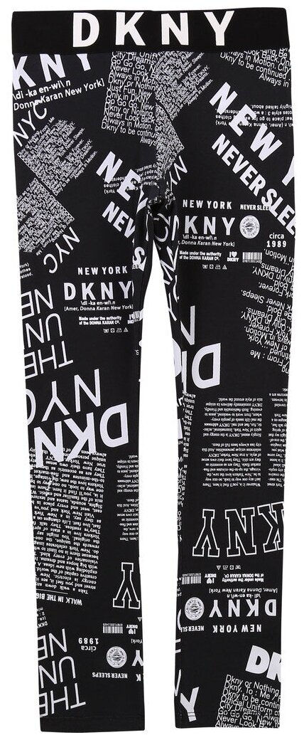 Легинсы DKNY, размер 152, черный