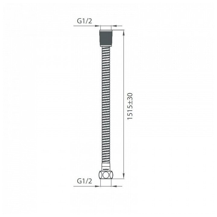 Шланг для душа Milardo нержавеющая сталь, 1,5 м - фотография № 3