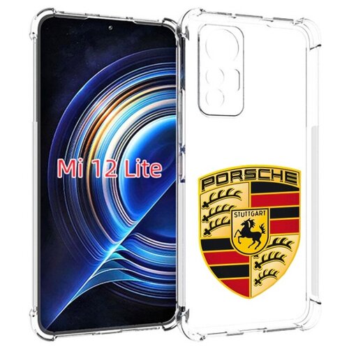 Чехол MyPads porsche-порш-5 мужской для Xiaomi 12 Lite задняя-панель-накладка-бампер