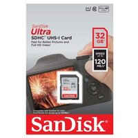 Карта памяти SANDISK 32Gb Ultra SDHC Class 10 UHS-I (120/10 MB/s)