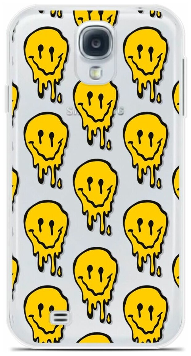 Силиконовый чехол на Samsung Galaxy S4 Смайлы / для Самсунг Галакси С4