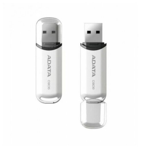 Флешка ADATA 16GB C906 USB Flash Drive (White)