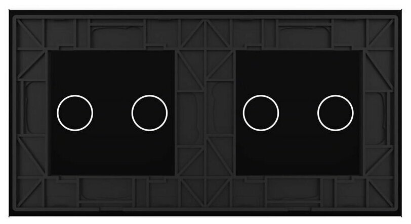 Рамка для сенсорных выключателей Livolo, двойная, 4 клавиши (C7-C2/C2-12) - фотография № 4