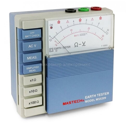 Mastech MASTECH MS5209 измеритель аналоговый сопротивления заземления 00-00000285