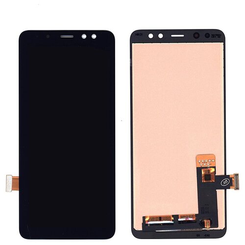 Модуль (матрица + тачскрин) для Samsung Galaxy A8 (2018) SM-A530F (TFT) черный for samsung galaxy a8 plus 2018 touch screen front glass panel a530 asm a530f sm a530f ds touchscreen outer lens a730 sm a730f