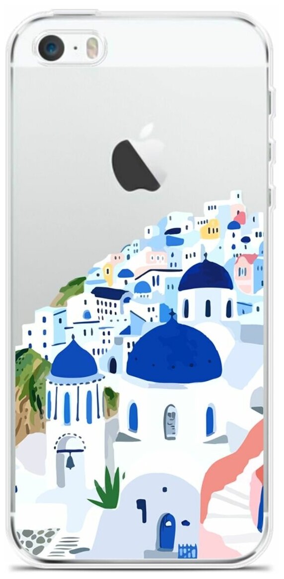 Силиконовый чехол на Apple iPhone 5/5s/SE Греция / для Эпл Айфон 5/5C/CE