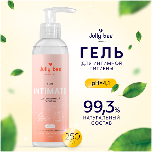 Jully bee Гель для интимной гигиены INTIMATE с экстрактом прополиса, pH 4,1, ультра-мягкий уход, 250 мл.