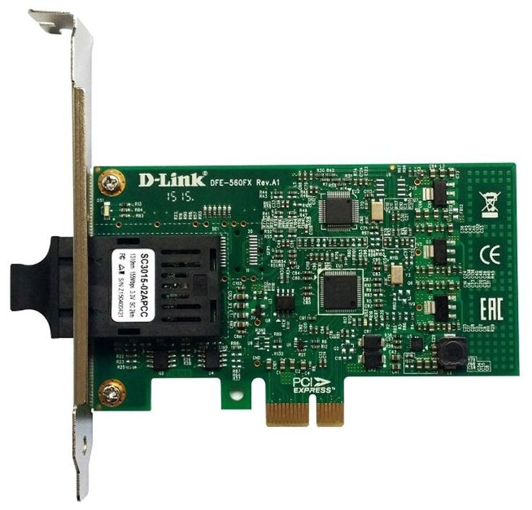 Сетевой адаптер PCIE 100BASE-FX DFE-560FX/10/B1A D-LINK