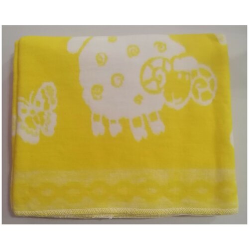 Одеяло байковое детское(57-6ЕТЖ) желтый 118-100