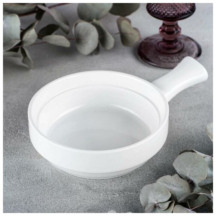 фото Форма для запекания фарфоровая Wilmax, 450 мл, d=15 см, цвет белый