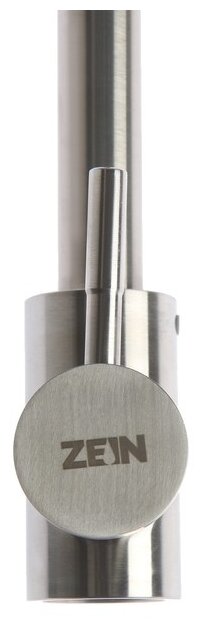Zein Смеситель для кухни Z2386, однорычажный, картридж керамика 40 мм, нерж. сталь, сатин 7446863