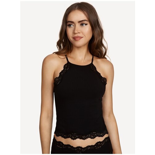 фото Топ alla buone, хлопок, размер 48, белый