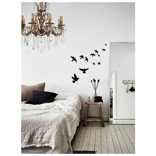 наклейка интерьерная, 02780 Птицы