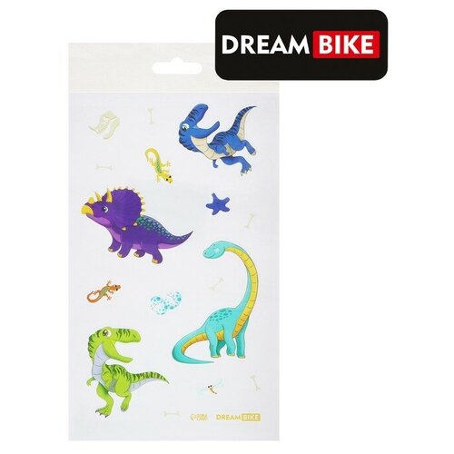фото Наклейки на велосипед, динозаврики, dream bike