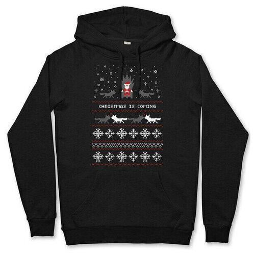 фото Худи dreamshirts с принтом санта - рождество близко мужской черный 54 dream shirts