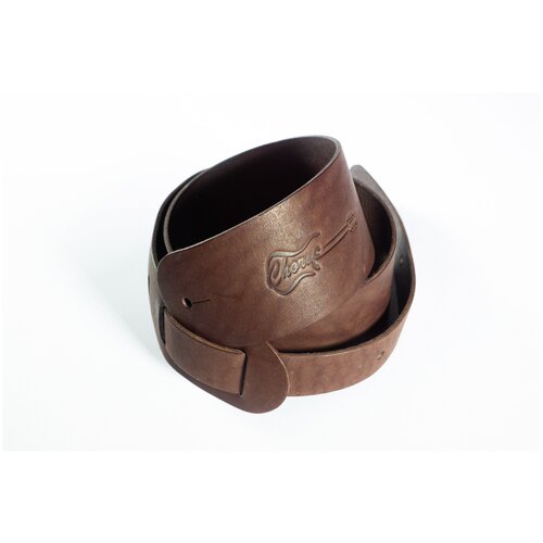 Ремень для гитарный, Chorus, кожа, шоколад