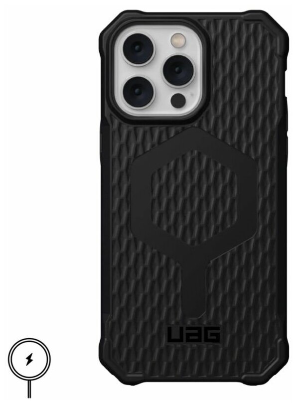 Чехол Urban Armor Gear (UAG) Essential Armor For MagSafe Series для iPhone 14 Pro Max, цвет Черный