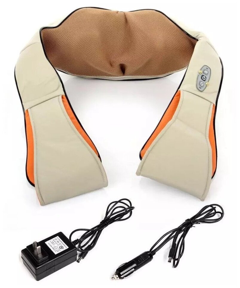 Универсальный массажер для шеи, плеч и спины / Электрический массажный воротник с прогревом - фотография № 2
