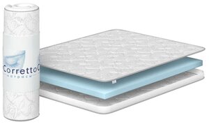 Матрас беспружинный на кровать с ортопедической пеной Corretto Roll Flex Foam 4 70х200