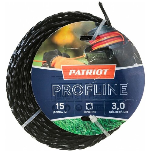 красавина м острые грани Леска для садовых триммеров Patriot Profline, 3мм, 15м [805402211]