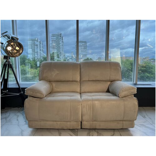 Прямой диван тканевый, мягкий, реклайнер, механизм