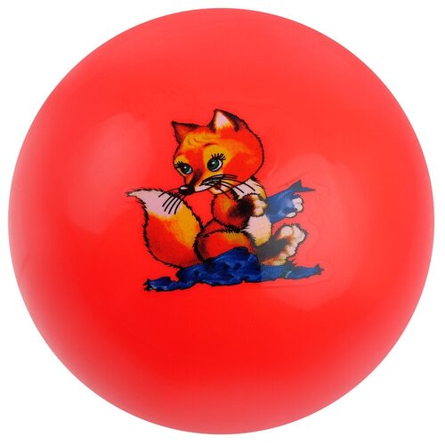 Мяч детский Животные, d 25 см, 75 г, PVC, цвета микс мяч с рисунком d 75